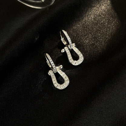 [LUCKY LOVE]FORCE 10 FULL DIAMOND DROP EARRINGS MEDIUM MODEL