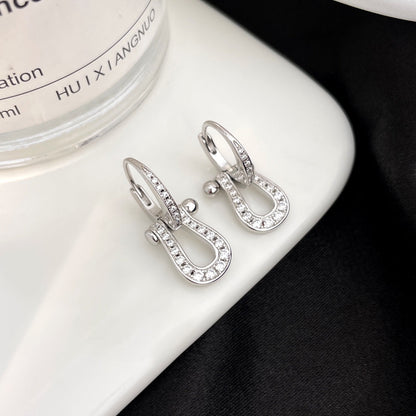 [LUCKY LOVE]FORCE 10 FULL DIAMOND DROP EARRINGS MEDIUM MODEL