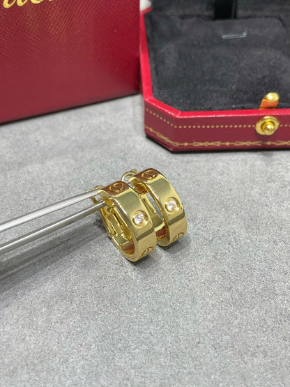 [LUCKY LOVE]LOVE 5.5MM 1 DIAMOND EARRINGS