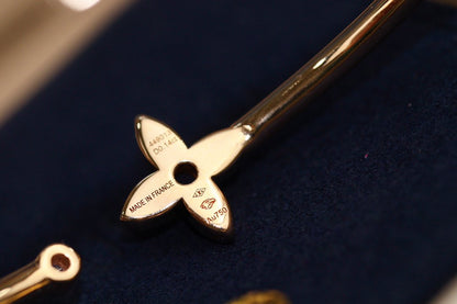 [LUCKY LOVE]IDYLLE PINK GOLD OPEN BRACELET DIAMOND PAVED