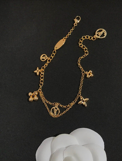 [LUCKY LOVE]BLOOMING PINK GOLD MOP BRACELET