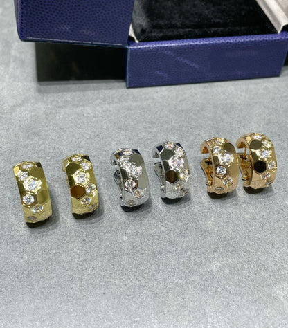 [LUCKY LOVE]BEE LOVE DIAMOND HOOP EARRINGS