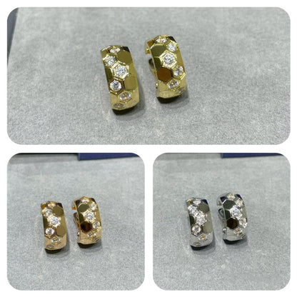 [LUCKY LOVE]BEE LOVE DIAMOND HOOP EARRINGS