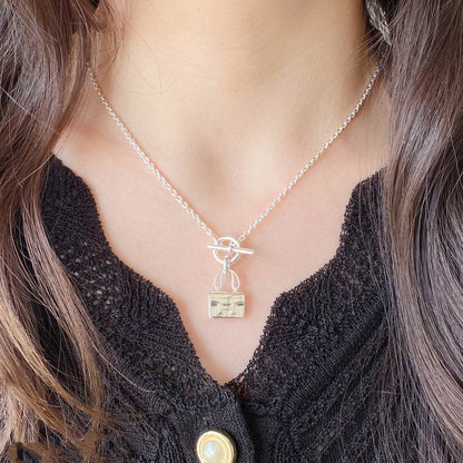 [LUCKY LOVE]CONSTANCE PEDANT SILVER NECKLACE