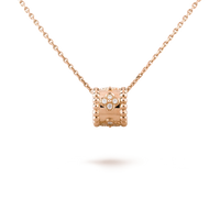 [LUCKY LOVE]PERLEE PEDANT NECKLACE GOLD / ROSE GOLD