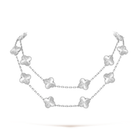 [LUCKY LOVE]CLOVER 20 MOTIFS  LASER SILVER