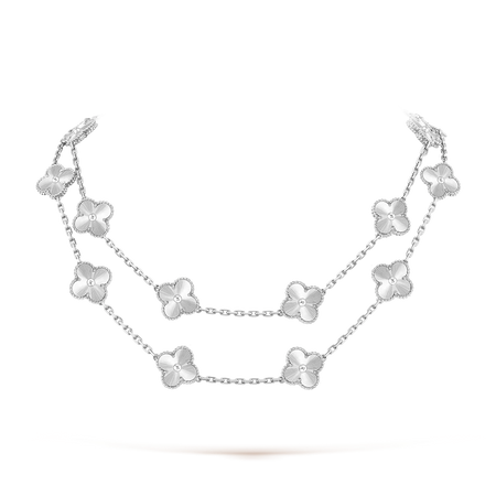 [LUCKY LOVE]CLOVER 20 MOTIFS  LASER SILVER