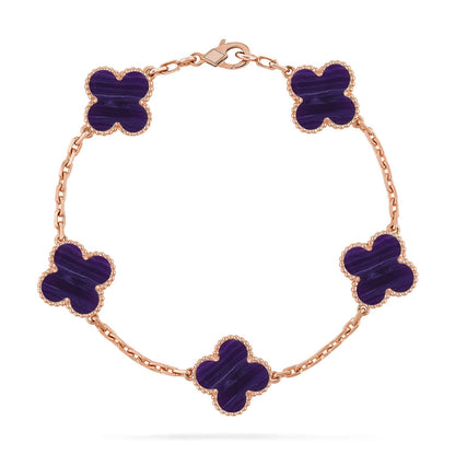 [LUCKY LOVE]CLOVER ROSE GOLD BRACELET COLLECTION,5 MOTIFS