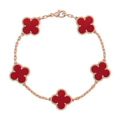 [LUCKY LOVE]CLOVER ROSE GOLD BRACELET COLLECTION,5 MOTIFS