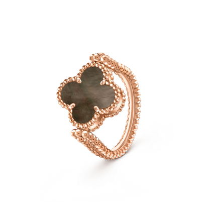 [LUCKY LOVE]CLOVER RIVERSIBLE RING ROSE GOLD COLLECTION