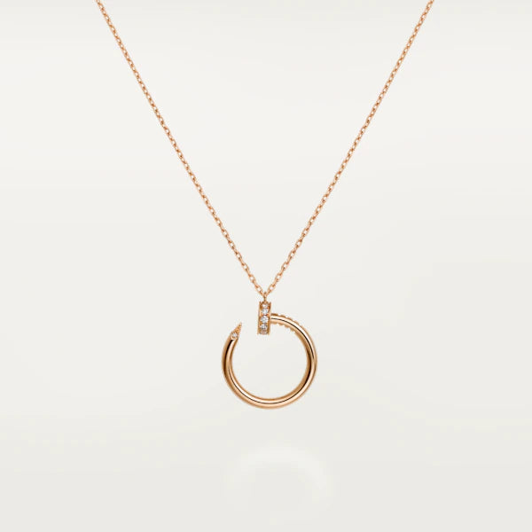 [LUCKY LOVE]JUSTE NECKLACE PINK GOLD
