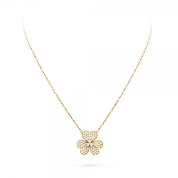 [LUCKY LOVE]FLOWER DIAMOND NECKLACE