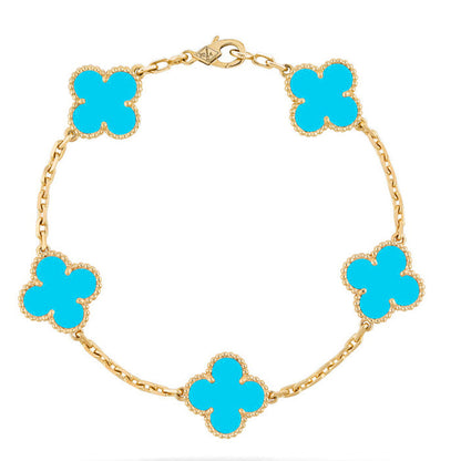 [LUCKY LOVE]CLOVER GOLD BRACELET COLLECTION,5 MOTIFS