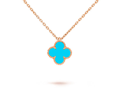 [LUCKY LOVE]CLOVER MINI 9.5MM CARNELIANS NECKLACE COLLECTION