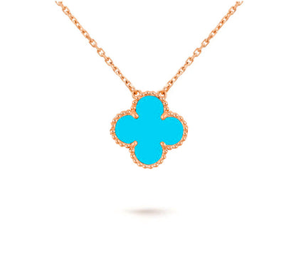 [LUCKY LOVE]CLOVER 15MM SINGLE FLOWER NECKLACE COLLECTION