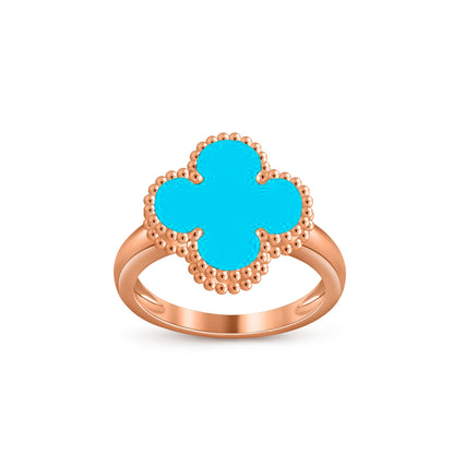 [LUCKY LOVE]CLOVER RING ROSE GOLD COLLECTION