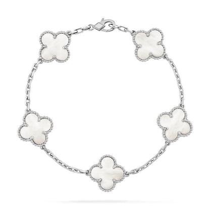 [LUCKY LOVE]CLOVER SILVER BRACELET COLLECTION,5 MOTIFS