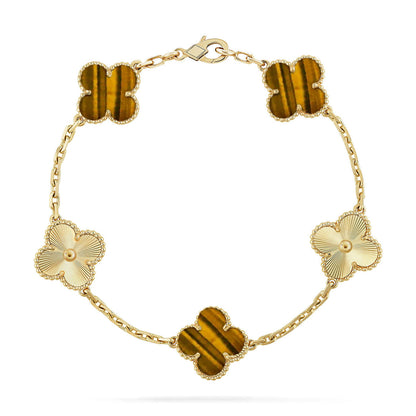 [LUCKY LOVE]CLOVER LASER GOLD BRACELET COLLECTION,5 MOTIFS