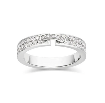 [LUCKY LOVE]ALLIANCE LIENS VIDENCE PAVED DIAMOND 4MM RING