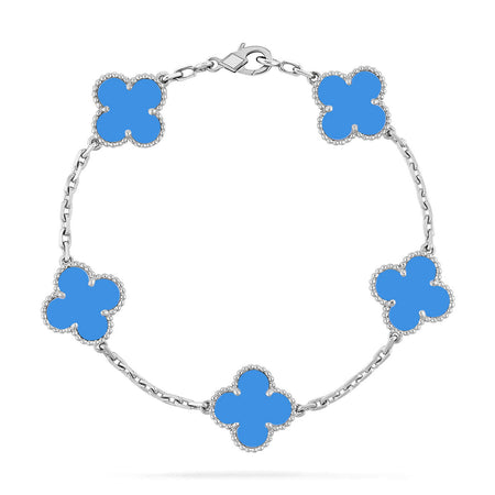 [LUCKY LOVE]CLOVER SILVER BRACELET COLLECTION,5 MOTIFS