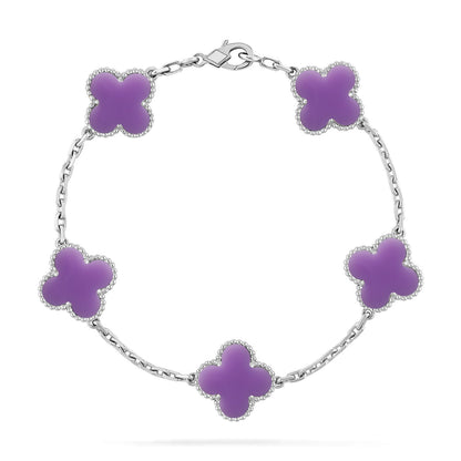 [LUCKY LOVE]CLOVER SILVER BRACELET COLLECTION,5 MOTIFS