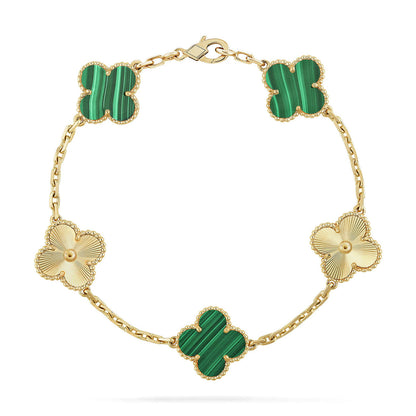 [LUCKY LOVE]CLOVER LASER GOLD BRACELET COLLECTION,5 MOTIFS