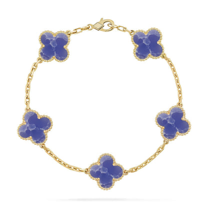 [LUCKY LOVE]CLOVER GOLD BRACELET COLLECTION,5 MOTIFS
