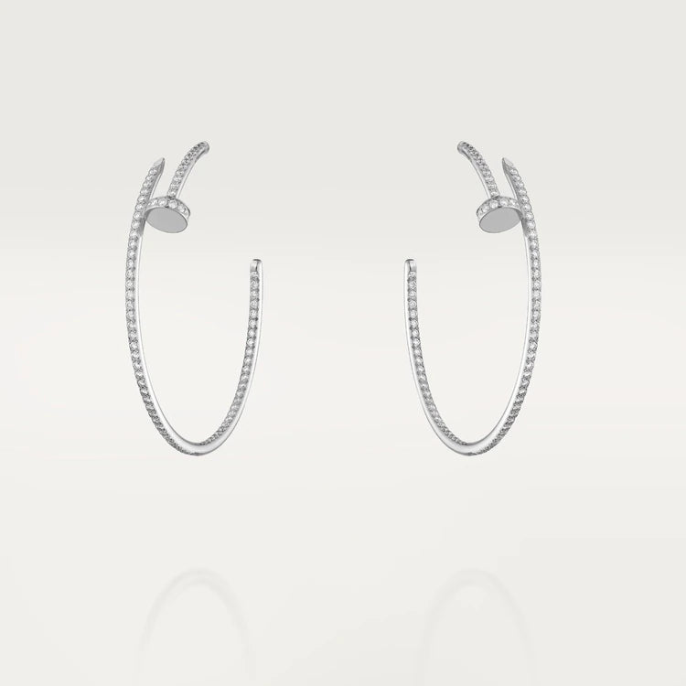 [LUCKY LOVE]JUSTE EARRINGS FULL DIAMONDS 1.8MM