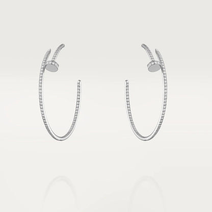 [LUCKY LOVE]JUSTE EARRINGS FULL DIAMONDS 1.8MM