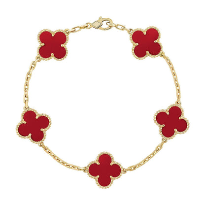 [LUCKY LOVE]CLOVER GOLD BRACELET COLLECTION,5 MOTIFS