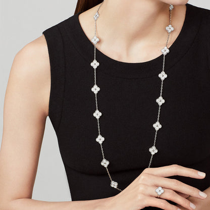 [LUCKY LOVE]CLOVER 20 MOTIFS  LASER SILVER