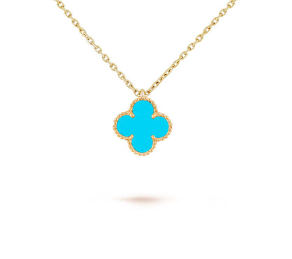 [LUCKY LOVE]CLOVER MINI 9.5MM CARNELIANS NECKLACE COLLECTION