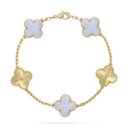 [LUCKY LOVE]CLOVER LASER GOLD BRACELET COLLECTION,5 MOTIFS