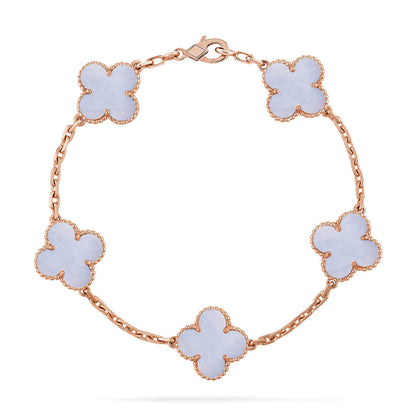 [LUCKY LOVE]CLOVER ROSE GOLD BRACELET COLLECTION,5 MOTIFS