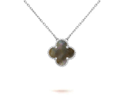 [LUCKY LOVE]CLOVER 15MM NECKLACE SILVER COLLECTION