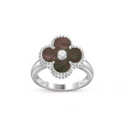[LUCKY LOVE]CLOVER SILVER DIOMND RING COLLECTION