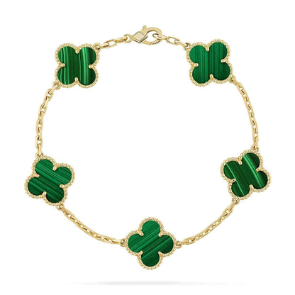 [LUCKY LOVE]CLOVER GOLD BRACELET COLLECTION,5 MOTIFS