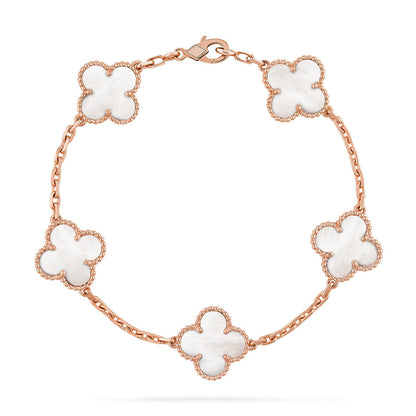 [LUCKY LOVE]CLOVER ROSE GOLD BRACELET COLLECTION,5 MOTIFS