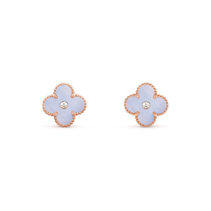 [LUCKY LOVE]CLOVER  15MM DIAMOND EARRINGS COLLECTION