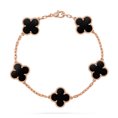 [LUCKY LOVE]CLOVER ROSE GOLD BRACELET COLLECTION,5 MOTIFS
