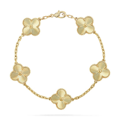 [LUCKY LOVE]CLOVER GOLD BRACELET COLLECTION,5 MOTIFS