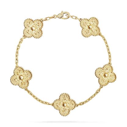 [LUCKY LOVE]CLOVER GOLD BRACELET COLLECTION,5 MOTIFS