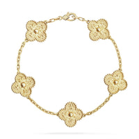[LUCKY LOVE]CLOVER 5 MOTIFS BRONZING BRACELET