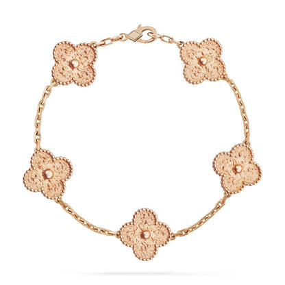 [LUCKY LOVE]CLOVER 5 MOTIFS BRONZING BRACELET