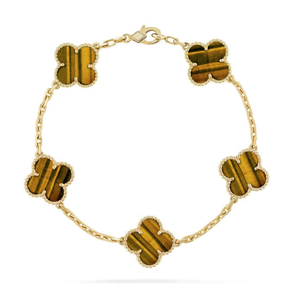 [LUCKY LOVE]CLOVER GOLD BRACELET COLLECTION,5 MOTIFS