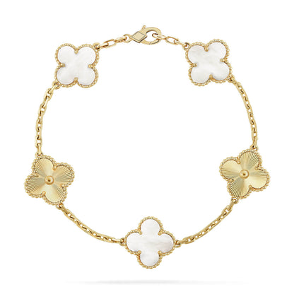 [LUCKY LOVE]CLOVER LASER GOLD BRACELET COLLECTION,5 MOTIFS