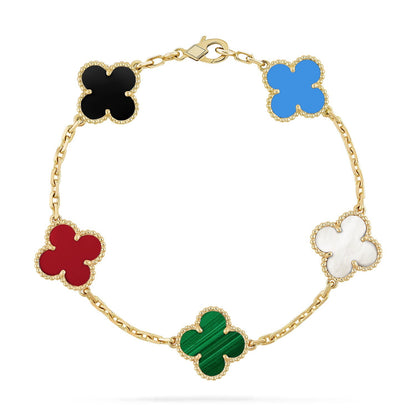 [LUCKY LOVE]CLOVER GOLD BRACELET COLLECTION,5 MOTIFS