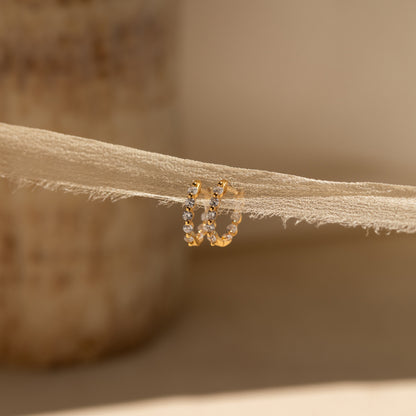 Inside Out Diamond Huggies