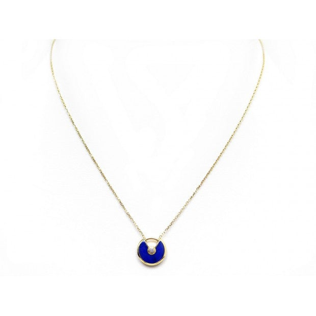 [LUCKY LOVE]AMULETTE ROSE GOLD AGATE NECKLACE
