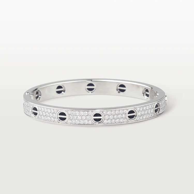[LUCKY LOVE]LOVE BRACELET 6.1MM DIAMOND-PAVED CERAMIC